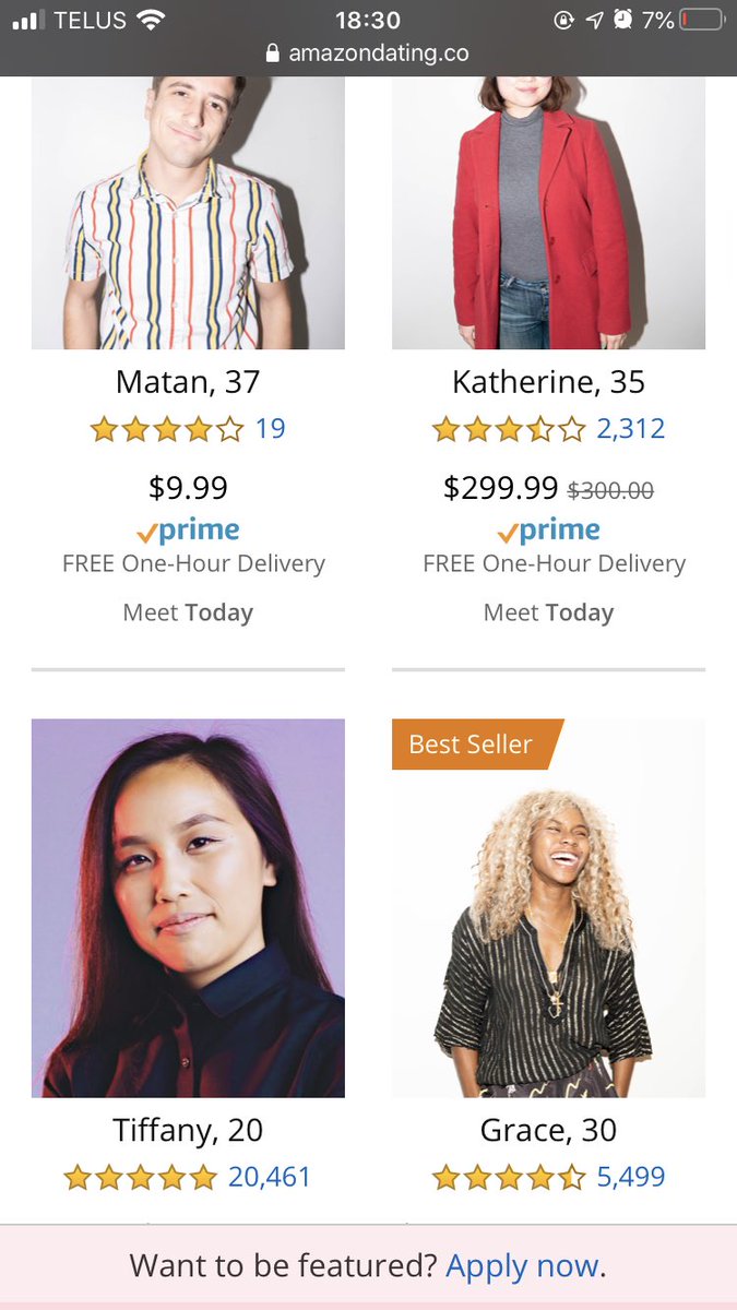 Um.. does anyone else see an issue with this?

[IMAGE: screenshot of amazon with people who have profiles set up to purchase them similar to how amazon lists items being sold]