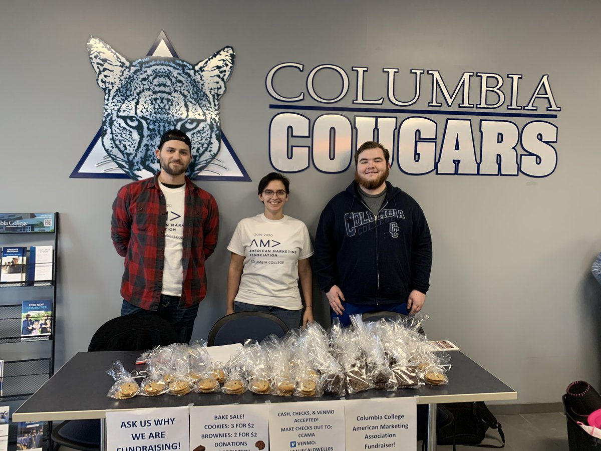 cc_ama1's tweet photo. Fundraiser happening NOW in Southwell!! Come see us right by the concessions!! @ColumbiaColg #GoCougars #WeAreCC https://t.co/jAxpXVwl0i