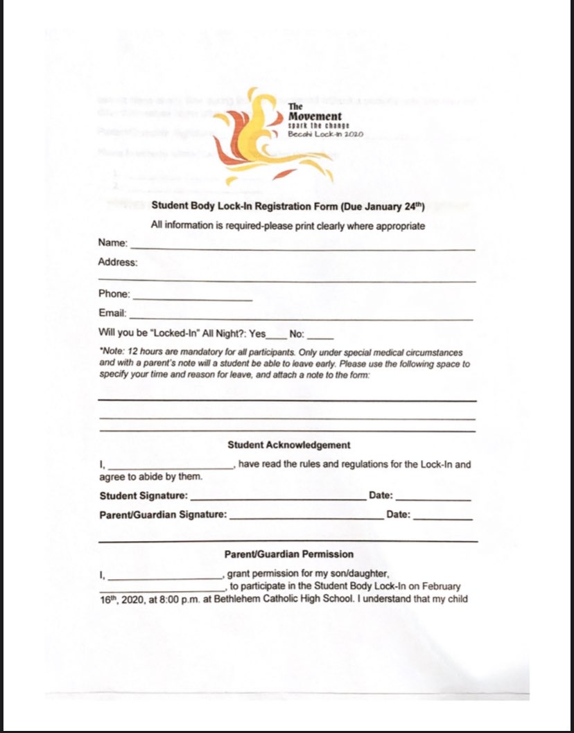 BecahiMovement's tweet image. anyone who wants to sign up for the lock-in tomorrow, but doesn’t have the actual form can save the photos below, print them, and bring the completed copies in tomorrow along with the $50 pledge‼️