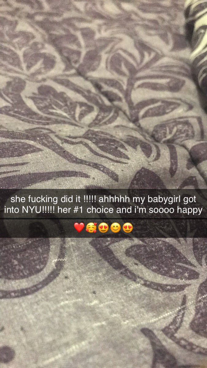 update: we cried and screamed haha she did it #nyu2024 #futuregrad she got accepted into her #1 dream school and i'm sooo happy for her 🥰😍🥰😊😝💕