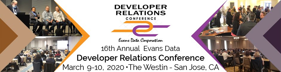EvansDataCorp's tweet image. We have a great lineup of keynote speakers this year for @EvansDataCorp #DevRelConference...but have you seen who else will be there? 

Click here for the DRC schedule: 
evansdata.com/drc/2020/sched…

#developerexperience #developercommunity #Devlife #developers #DeveloperRelations