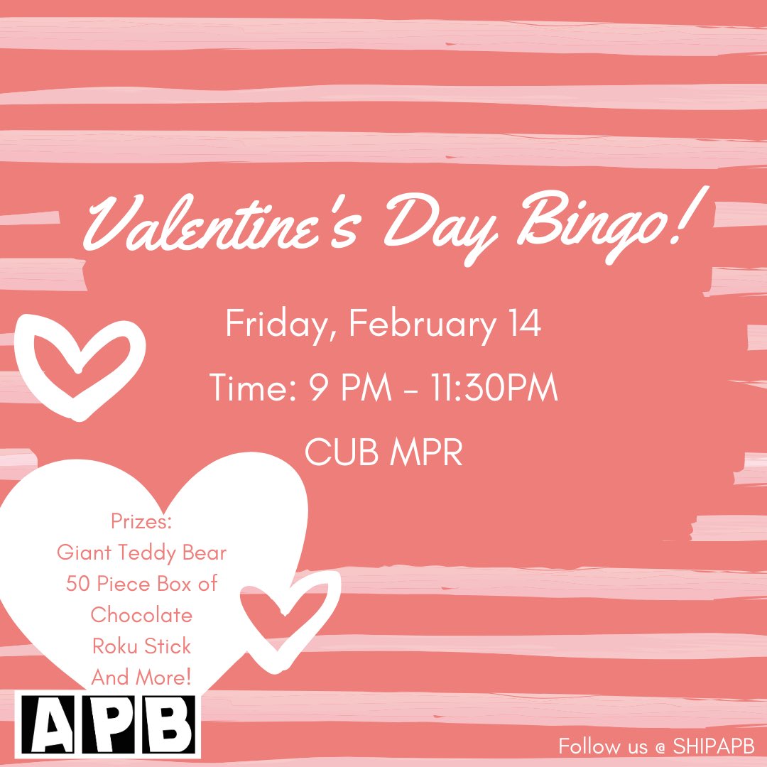 Join us for great prizes, sweet treats, and some fun filled bingo!