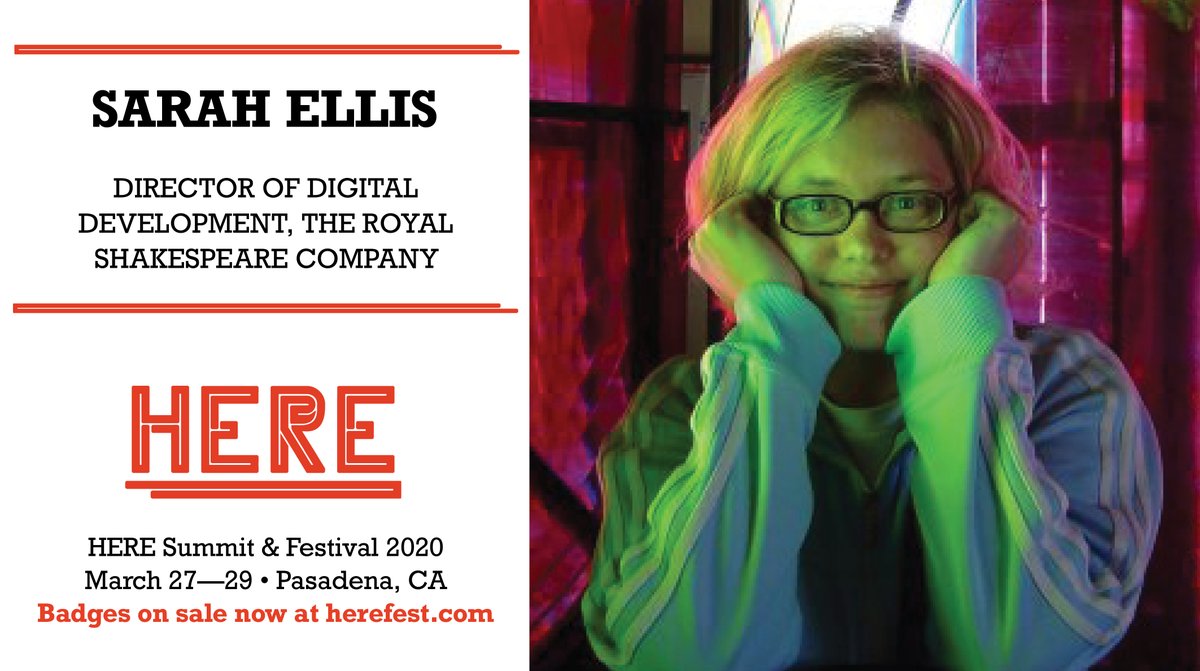 DesignImmersive's tweet image. ICYMI: the Keynote Speakers at HERE Summit &amp;amp; Festival 2020 will be:
• Bruce Vaughn (@VisitDreamscape)
• Jose Perez III (@ILMxLAB)
• Sarah Ellis (@TheRSC)
• Mikhael Tara Garver (Category 41)

Will we see you this March in Pasadena? Badges on sale now: bit.ly/2PUMeQL