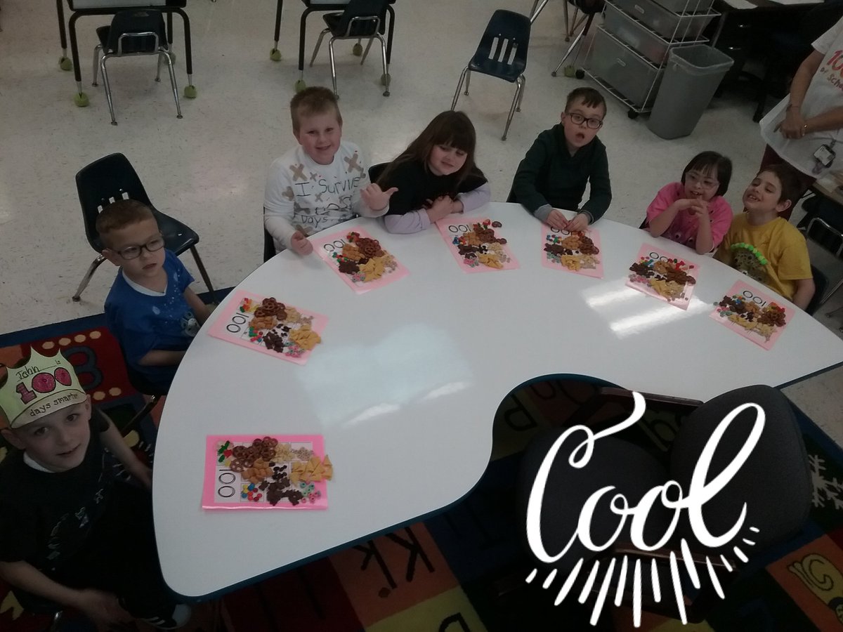 Christi52627107's tweet photo. We ate 100 snacks on the 100th Day of School! Yummy fun! #Rm204 @ForestLakeWsd https://t.co/96lo5Y6KBy