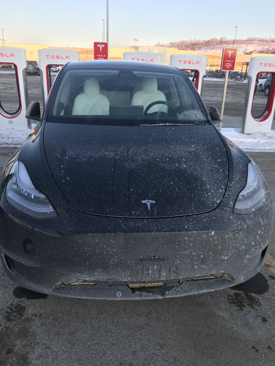 johnna_muinonen's tweet photo. Model Y spotted at the Sudbury Superchargers in Northern Ontario!! https://t.co/bblKFmCpCR