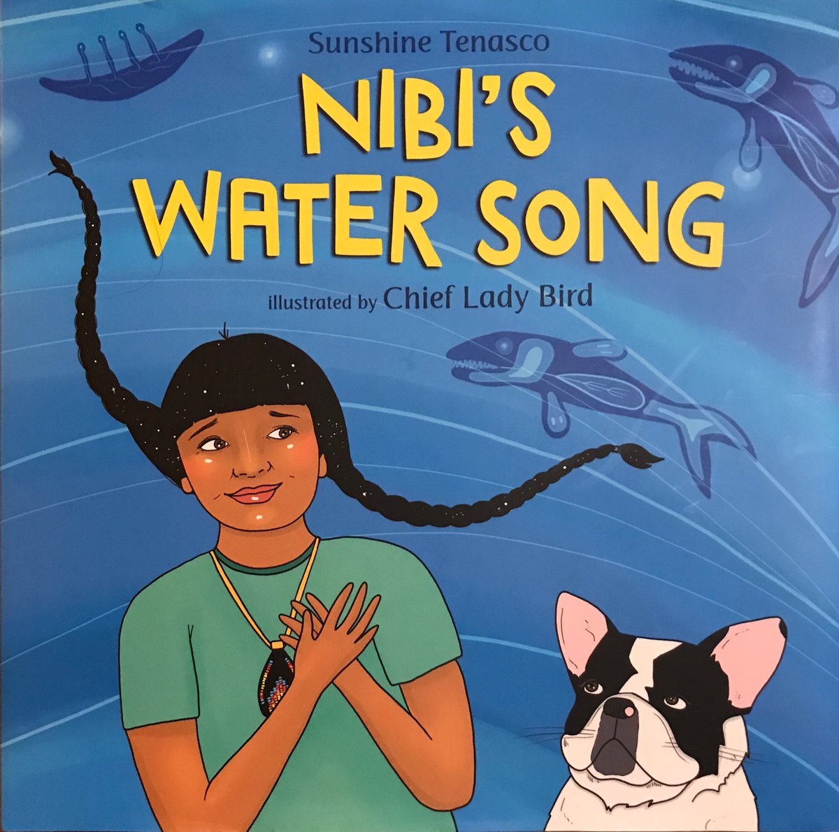 ShelfieTalk's tweet photo. .@HERBRAIDS and @chiefladybird use words and illustrations to share the telling of a story about an Indigenous child who is on a journey to find clean drinking water. #bluedotmovement #shelfietalk https://t.co/qMFs38VPhR