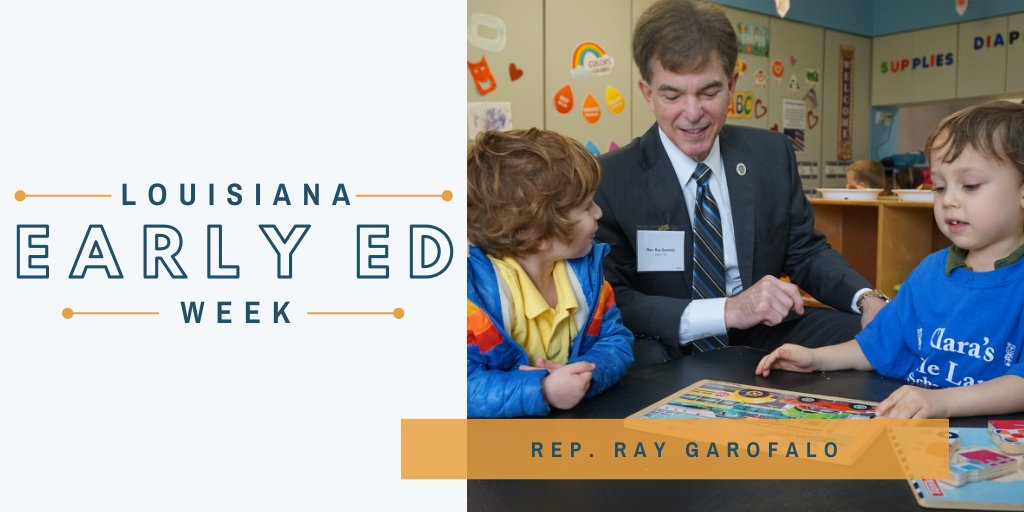 Many thanks to Representative <a href="/RayGarofalo/">Ray Garofalo, Jr.</a> for joining us today for #LAEarlyEdWeek and helping make quality early child care and education a priority in our state!