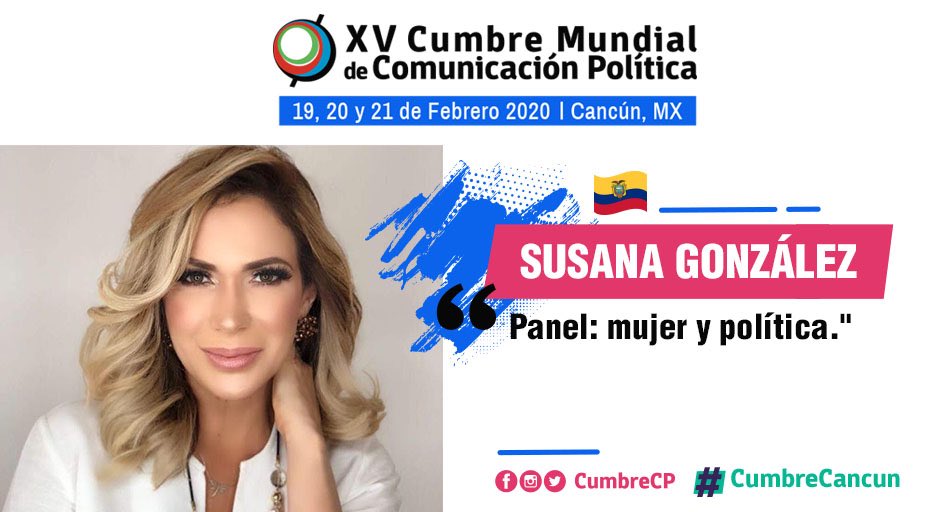 ¿Mujer en política? ¡Claro que sí! 🙋🏼‍♀️

📍Este 19, 20 y 21 de febrero estaremos en  #CumbreCancun <a href="/CumbreCP/">CumbreCP</a> para conversar sobre la experiencia que tuvimos en #Ecuador 🇪🇨 durante el 2019 y donde logramos vías para fomentar participación activa de la mujer en política. 💪🏼