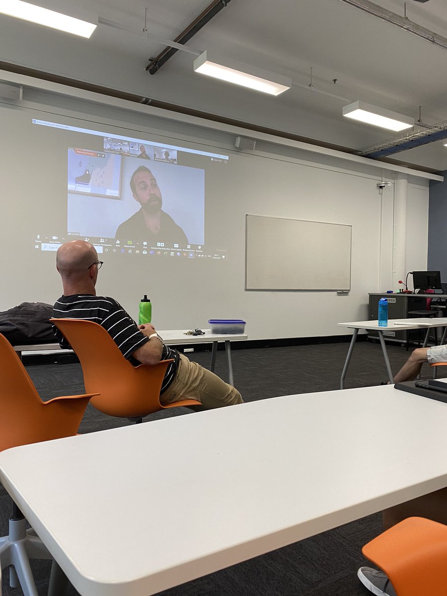 Brilliant talk by <a href="/DocLachJames/">Lachlan James, PhD</a> , <a href="/suzanna_russell/">Suzy Russell</a> &amp; <a href="/MarniSimpson/">Marni Simpson</a> on “how to get a job after finishing your PhD”! Thank you <a href="/VinceKellySport/">Vince Kelly</a> for organising.