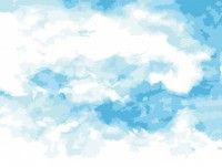 素材ラボ V Twitter 新作イラスト 青空の水彩画 背景素材 高