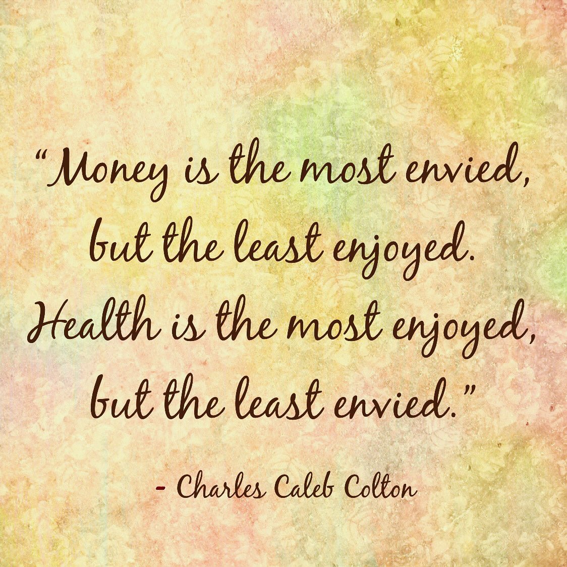 work_active's tweet photo. “Money is the most envied, but the least enjoyed. Health is the most enjoyed, but the least envied.”
- Charles Caleb Colton
#healthylifestyle #health #healthy #happiness #HealthyLiving #activeworkbalance #workplacewellness #culture #workoutmotivation #motivationalquotes https://t.co/7kOWgZ3D2T
