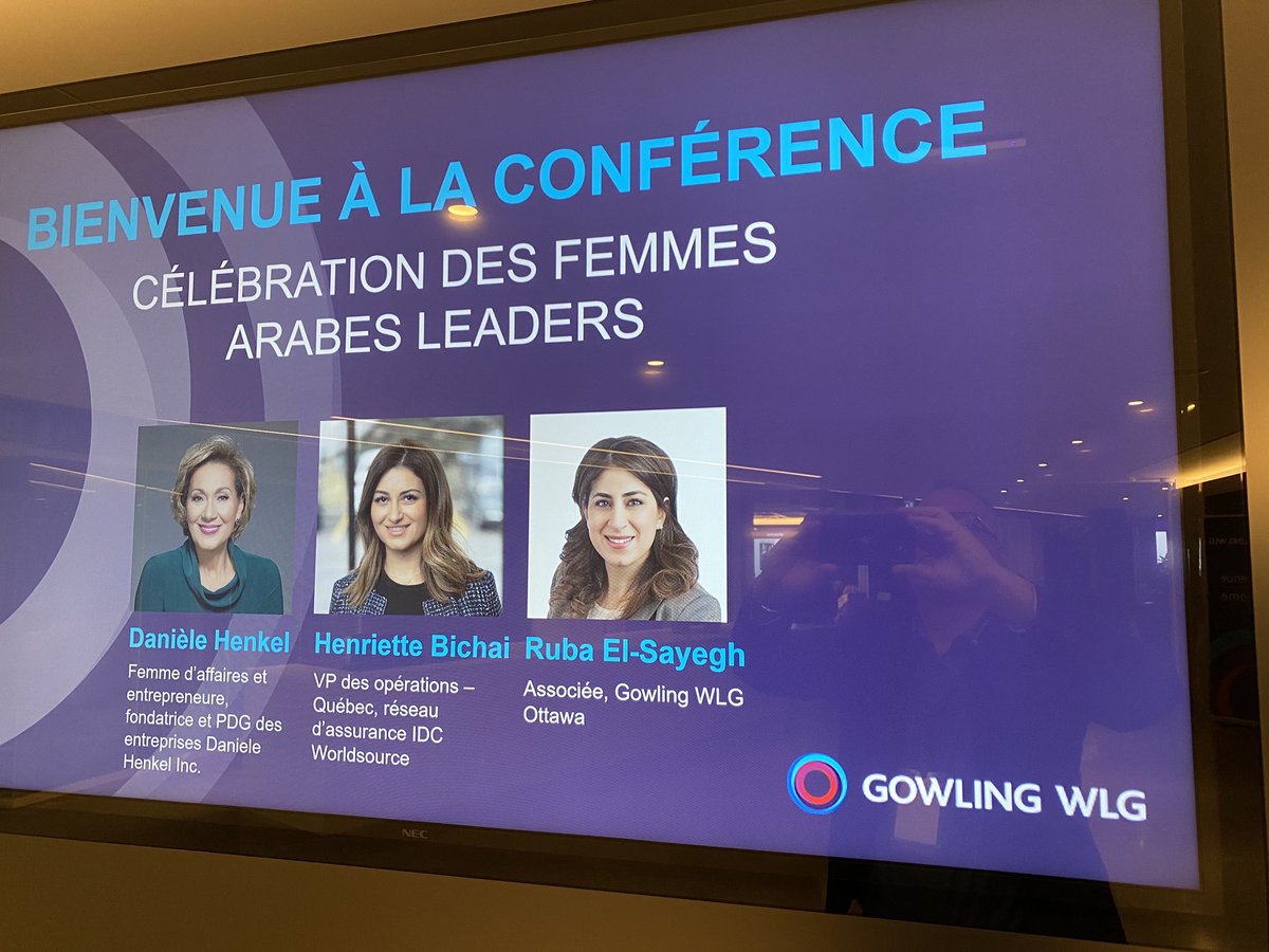 Celebration Des Femmes Arabes Leaders.Congratulations to Henriette Bichai and Daniele Henkel #Gowlingwlg #IDCWIN