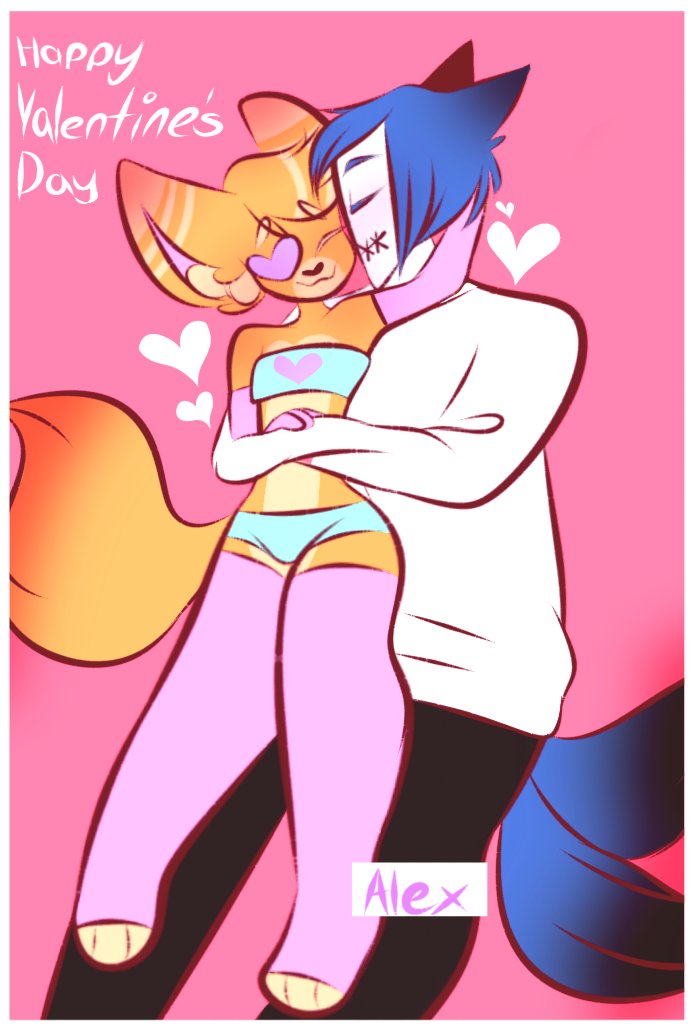 trash_alexander's tweet photo. @Uzu_Draws
#Frix and #Malphas being cutie patooties for Valentine's Day 🦊💗💙😾 https://t.co/LKP6X7xY12