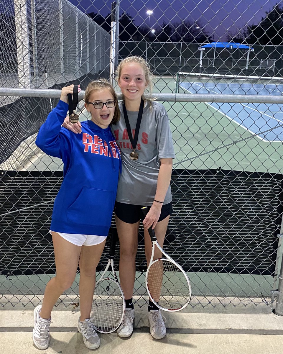 HaysTennis's tweet image. Congratulations Emily and Wren! 4th place Girls Doubles.@HHSREBELS @RebelsABC @haysrebs