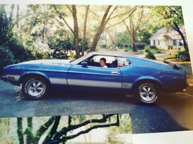 taybrown's tweet photo. This one goes out to my man @harrisonscottkey โ my โ73 Mustang Mach 1, circa 2001! I could only afford to drive her on weekends because of the gas ๐คฃ #stanglife #351cleveland #tractionbars #mustangmach1 https://t.co/RJ5X6gdOIR https://t.co/4YaiXeAMA7