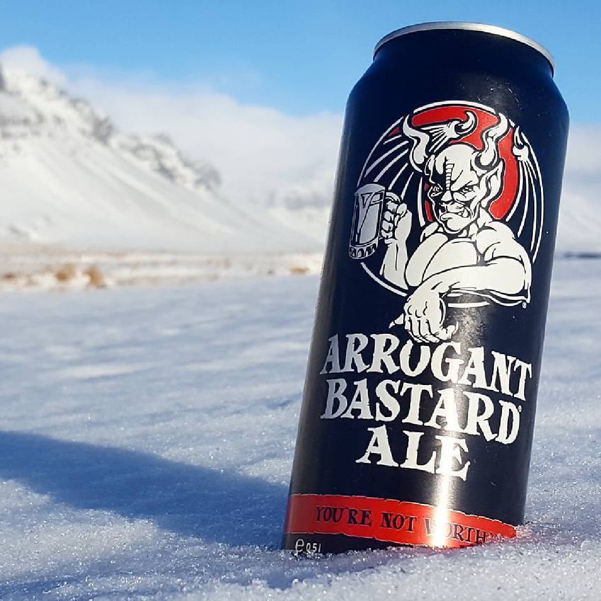 Cold. In every sense of the word. #ArrogantBastardAle