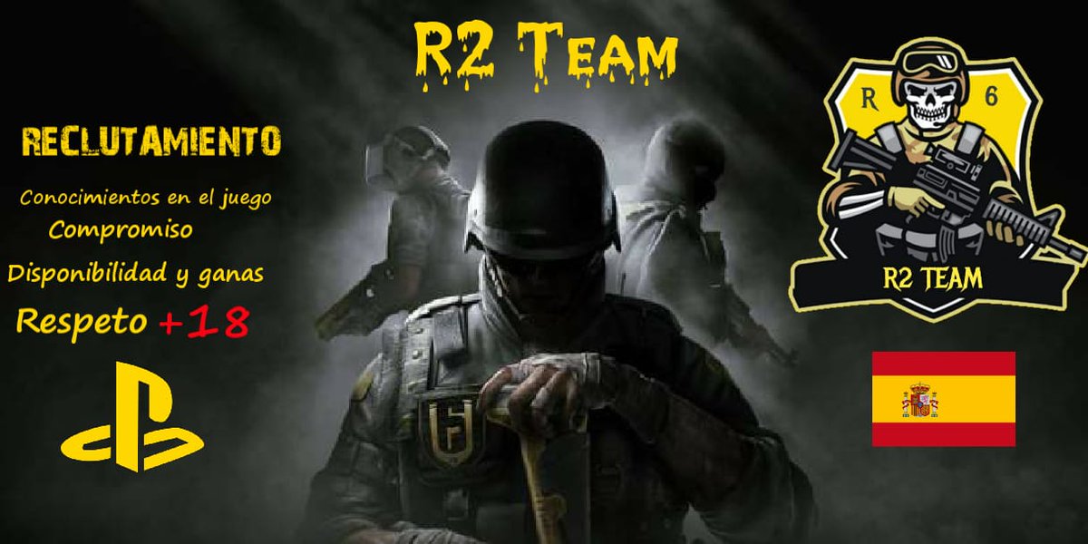 📣 Buscamos completar la plantilla de R6 Ps4 con algún jugador y escuchamos también para Staff Técnico!! Si cumples los requisitos MD📩📩 Te atenderemos! 📣
#R6 #Ps4 #apuntamosalto