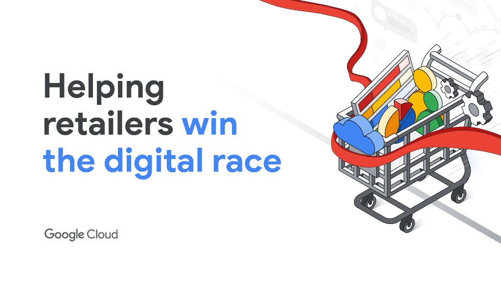 googlecloud's tweet photo. We're giving retailers an extra boost to win the digital race by helping them:
1. Accelerate digital and omnichannel revenue growth
2. Become more customer-centric and data-driven
3. Drive operational improvement
Learn more → https://t.co/oFr8yJRXpx https://t.co/x8bjlibJFj