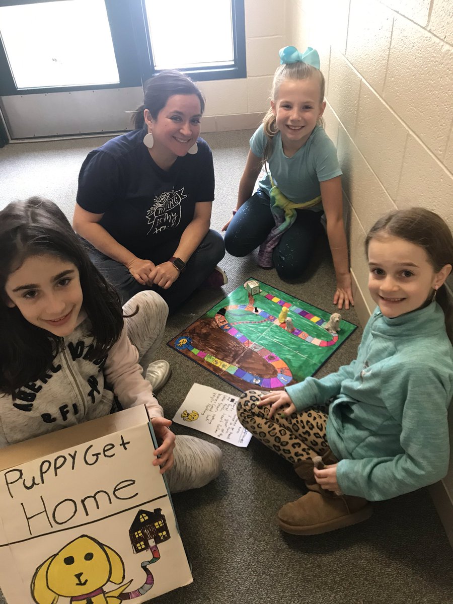 Third grade GT students created their own game and are learning about advertising and marketing. Thank you, Mrs. Boudreaux for playing with us and helping the Puppy Get Home!!! 🐶 <a href="/HumbleISD_WCE/">Willow Creek Elem</a> <a href="/HumbleISD_ADV/">Humble ISD Advanced Learning</a> #wearecreativeinnovators