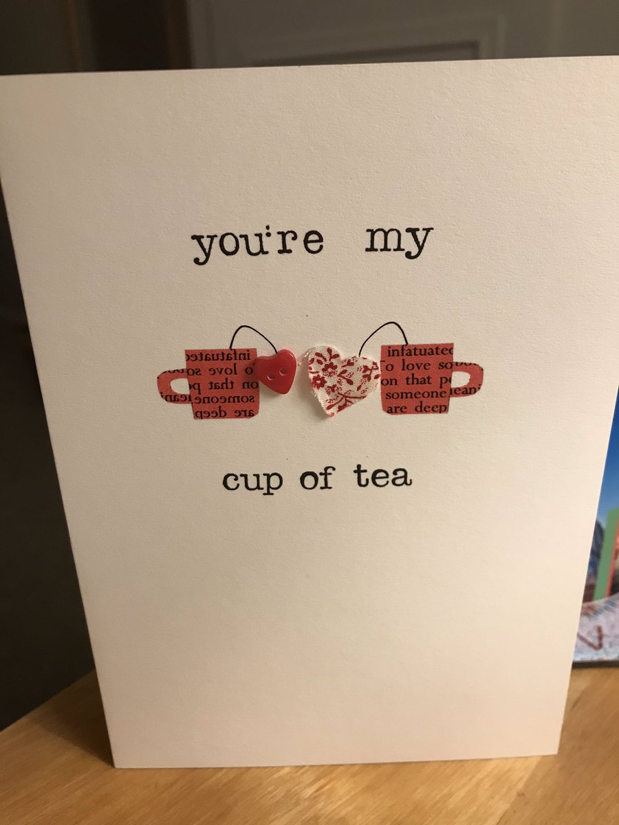 Dianethemidwife's tweet photo. From my valentine. @midwivescuppa #midwivescuppa #ValentinesDay2020 #tea @JennytheM @DMU_Nur_Mid #compassionateMW https://t.co/5I4zAawMnk