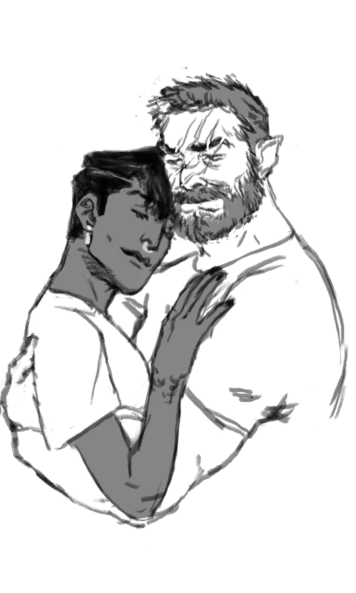 valentines is an important day for my loved oc otps with  @daddygeist and @sweatyandupsety ?? 