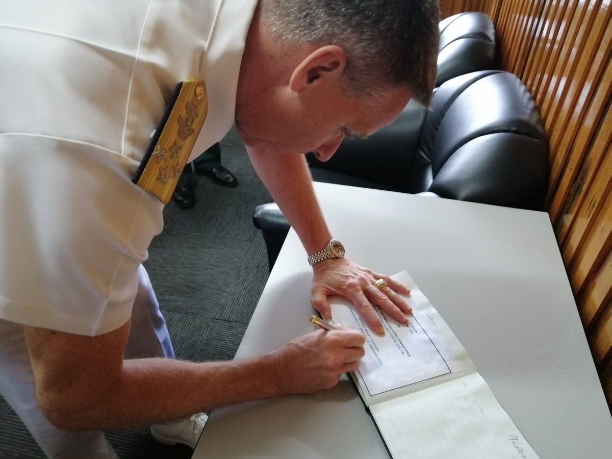 We continue to strengthen our relationship and friendship with our partners. As such, it was a privileged have Admiral Philip. S. Davidson, Commander <a href="/INDOPACOM/">U.S. Indo-Pacific Command</a> pay a visit to Our Head Quarters.