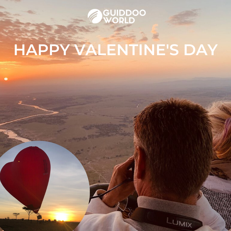 Love is in the air! Happy Valentine’s Day. For your next anniversary, honeymoon or special day take a romantic hot air balloon ride with your loved one. Fly high above the Serengeti National Park and experience a bird’s eye-view of Africa’s amazing wildlife. 

#guiddoo#serengeti