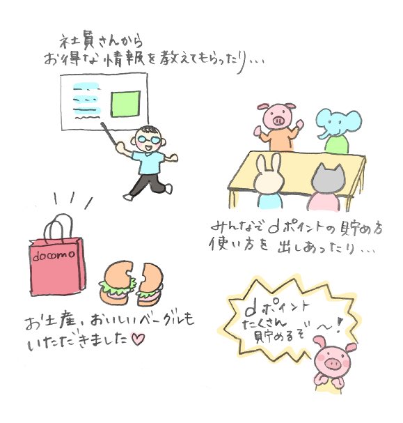 Dマーケットでポイントのtwitterイラスト検索結果