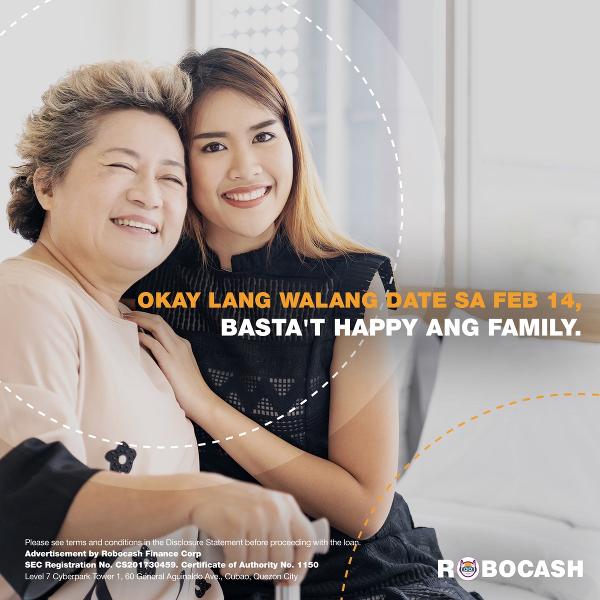 robocashph's tweet image. Lagi natin i-set ang ating priority. Pag ang ating pamilya ang nangailangan, may Robocash na maaasahan.

Mabilis at madali, 1 valid ID lang ang kailangan. Apply na! #Robofast #Roboeasy #Robocash

🌐 APPLY ONLINE bit.ly/RoboWebPH
📲 DOWNLOAD THE APP bit.ly/RoboAppPH