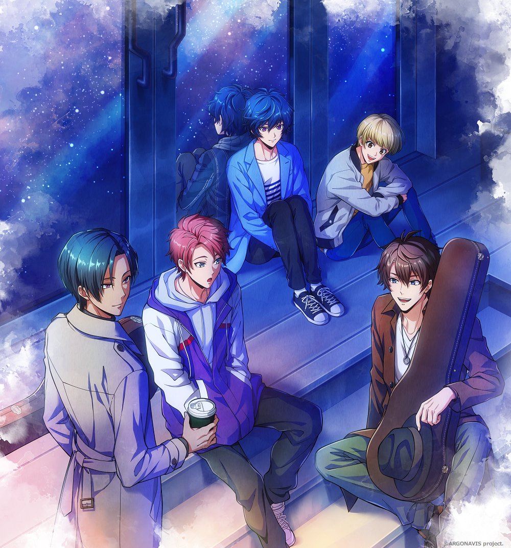 From Argonavis フロム アルゴナビス 公式 Cd情報 Argonavis 3rd Single 星 がはじまる ジャケットイラストを初公開 描かれているのは 結成直後のargonavis 光射す物語のはじまりを感じさせるジャケットイラストです 星がはじまる は4月29