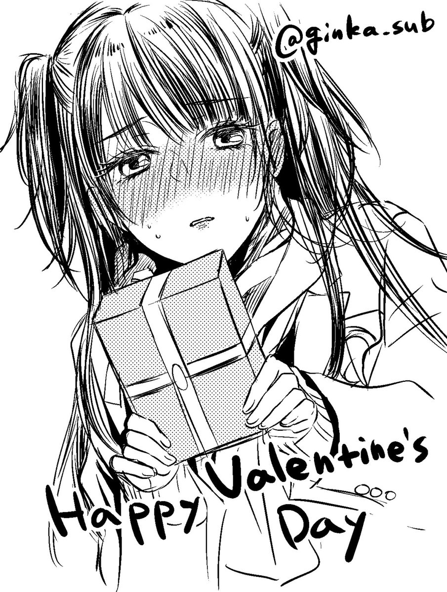 ハッピーバレンタイン!
みんなチョコ?渡せ〜!?

#バレンタインデー 
#女の子イラスト 