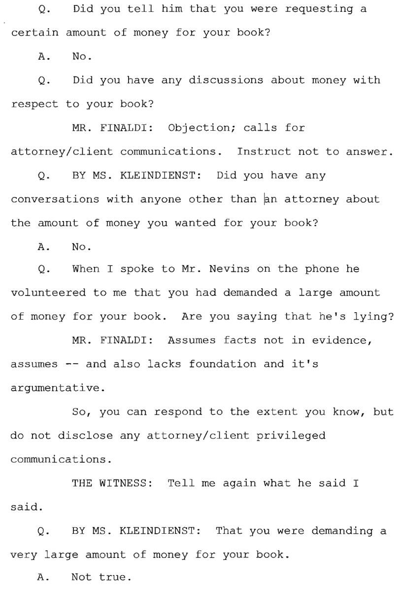 MJJRepository's tweet photo. Wade's main contact in his book efforts was Alan Nevins.

Wade says he never discussed money. The estate spoke to Nevins who said Wade "demanded a large amount of money."

Nevins also supplied emails to estate which further establish a paper trail of Wade's book shopping efforts. https://t.co/R3fNqcrJnL