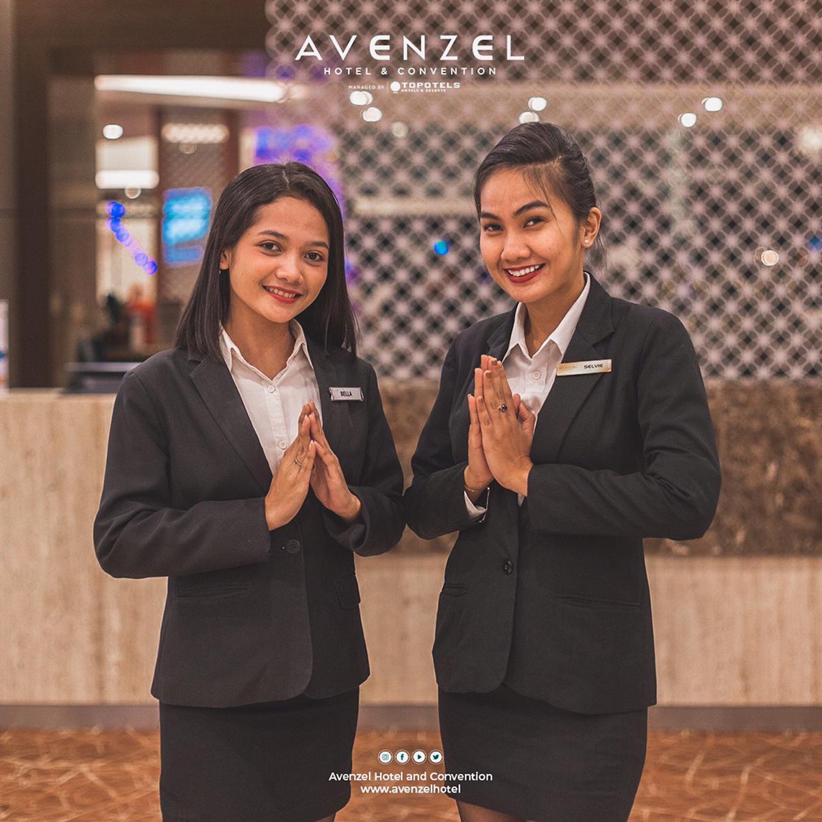 avenzelhotel's tweet photo. Ready to serve with genuine caring hospitality towards all of our guest ☺️
Look forward to welcoming you back at Avenzel Hotel and Convention💙

____

#avenzelhotelandconvention
#foteam #hospitality #caring #unforgettablemoment #stayathotel #staycation https://t.co/sK4jn27rny