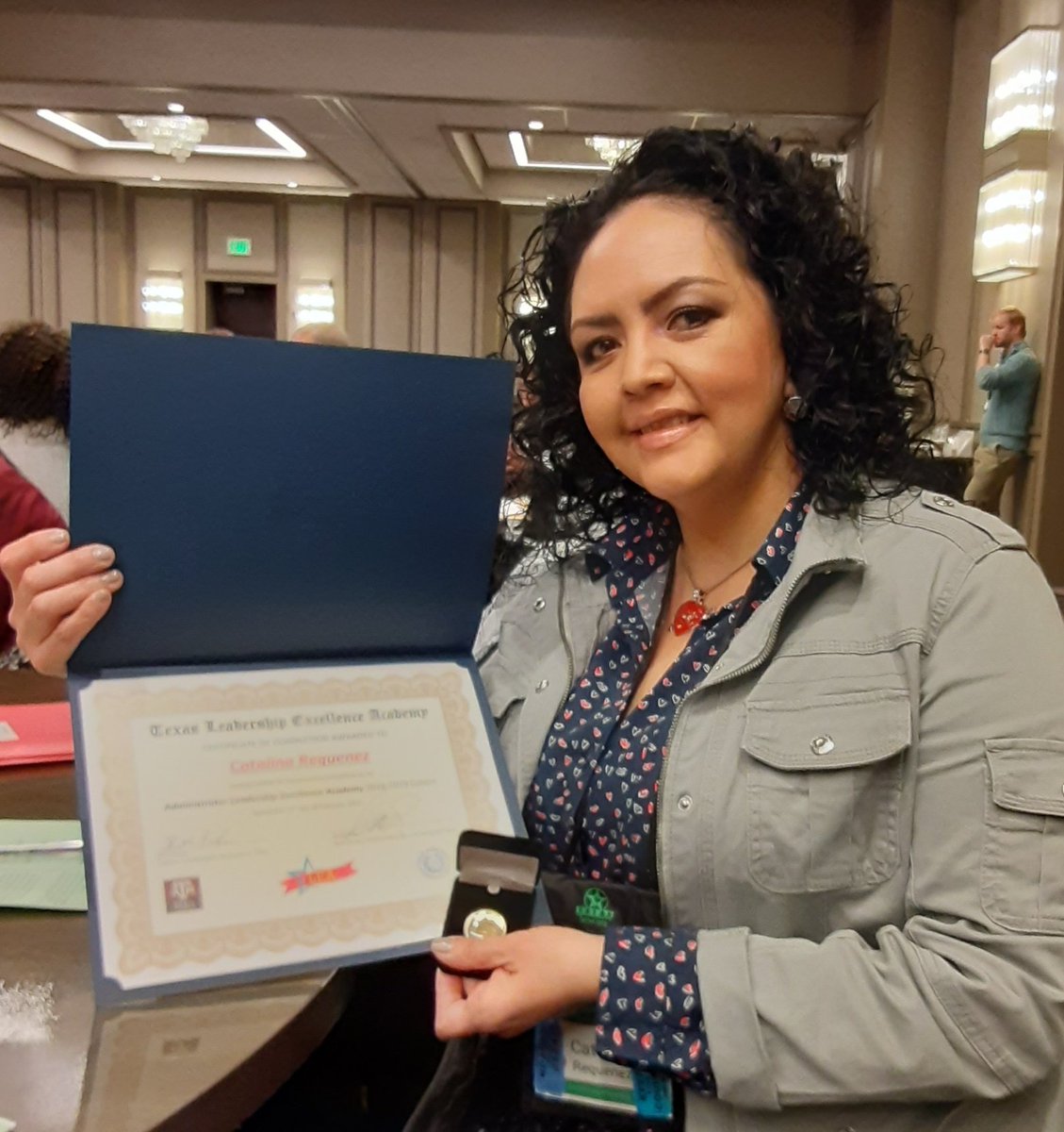 esc1adulted's tweet photo. Proud of Ms. Requenez for completing the Administrator Leadership Excellence Academy and presenting at the #TALAE 2020 Conference! https://t.co/93Iop0tEjB