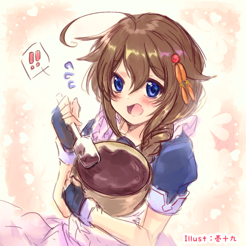 艦これ「バレンタイン時雨ちゃん再掲。✧♡ #艦これ 」|壱十九 / illustratorのイラスト