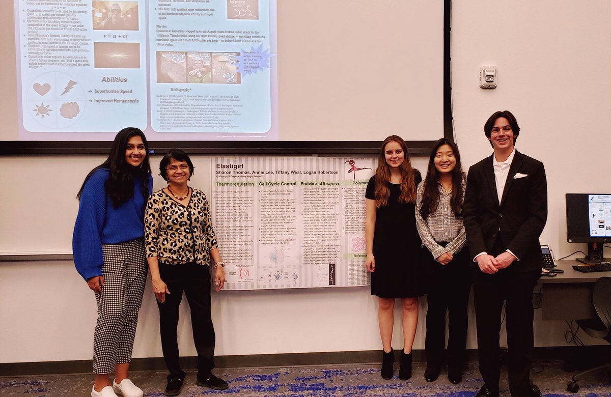 SandyKulkarnee's tweet image. Amazing presentations by @AllenHS_Eagles #IBScience students at #IBGroup4 night @AllenSTEAM. It was so much fun to see how they embedded superhero theme in their presentations. #AllenScience
