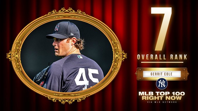 SNYtv's tweet photo. 7⃣ Cole
8⃣ deGrom 

The @MLBNetwork is ranking the top players in baseball 🤔🤔🤔 https://t.co/znicblM4R3
