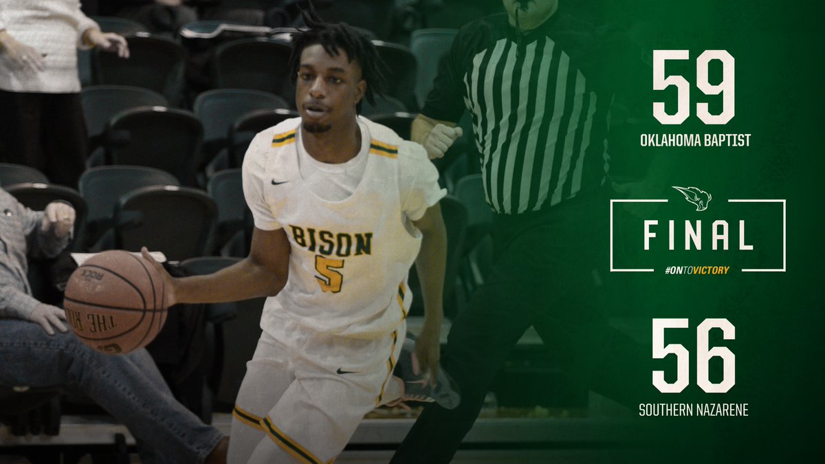 OBU_MBBall's tweet image. DOWN GOES NO. 1. AGAIN!

OBU TAKES DOWN SOUTHERN NAZARENE.

@DLowery_15 | 14 pts, 8 reb
@Harrison7777 | 14 pts, 5 reb, 4 blk
@Iso_Quan14 | 10 pts, 3 ast
@brantlyryan | 8 pts, 6 reb
@22reasons__ | 4 pts, 7 ast

#OnToVictory