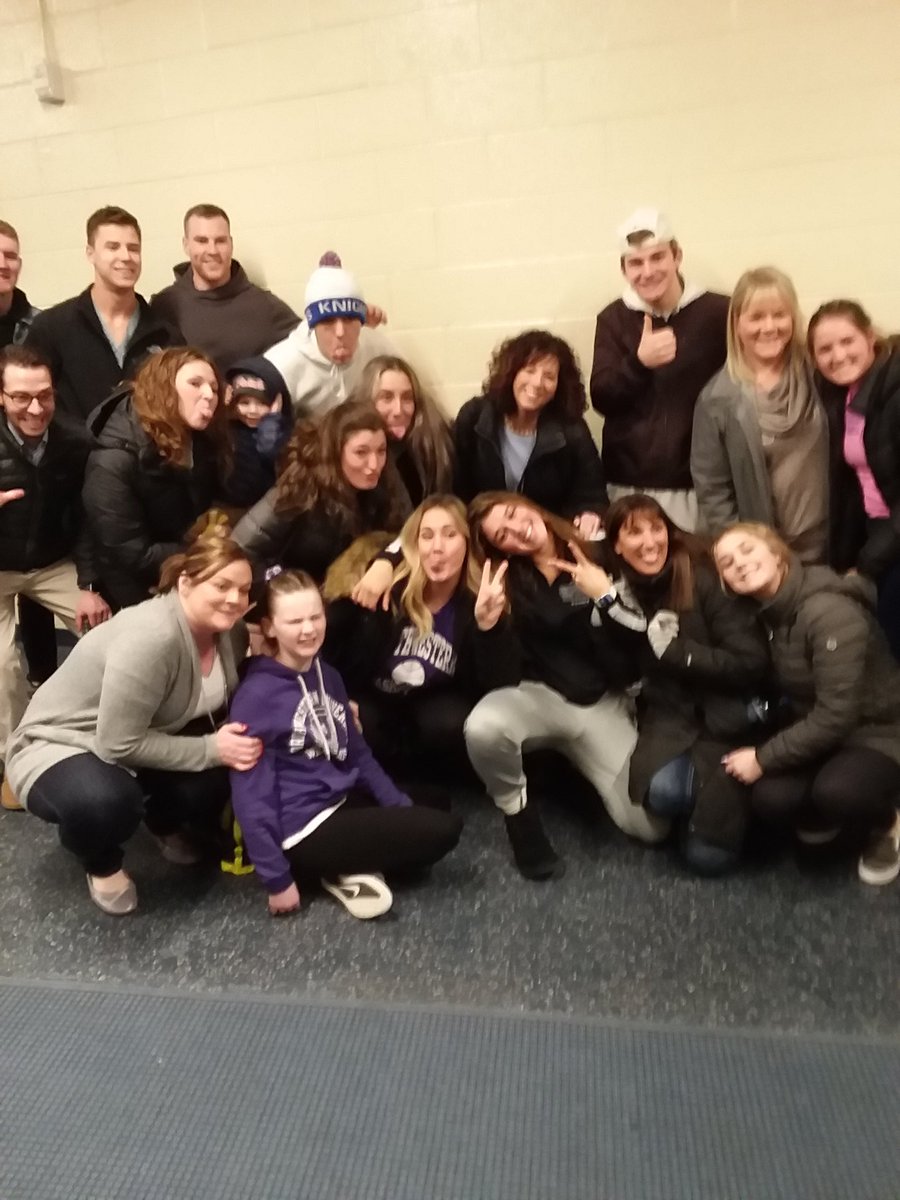 Former Central star Byrdy Galernik is finishing up a solid collegiate career in the Big 10 with Northwestern as one of the better  players off the bench in the conference.  Here she is greeted by a throng of friends after her final game in the area at Michigan <a href="/BCSNsports/">BCSN</a>