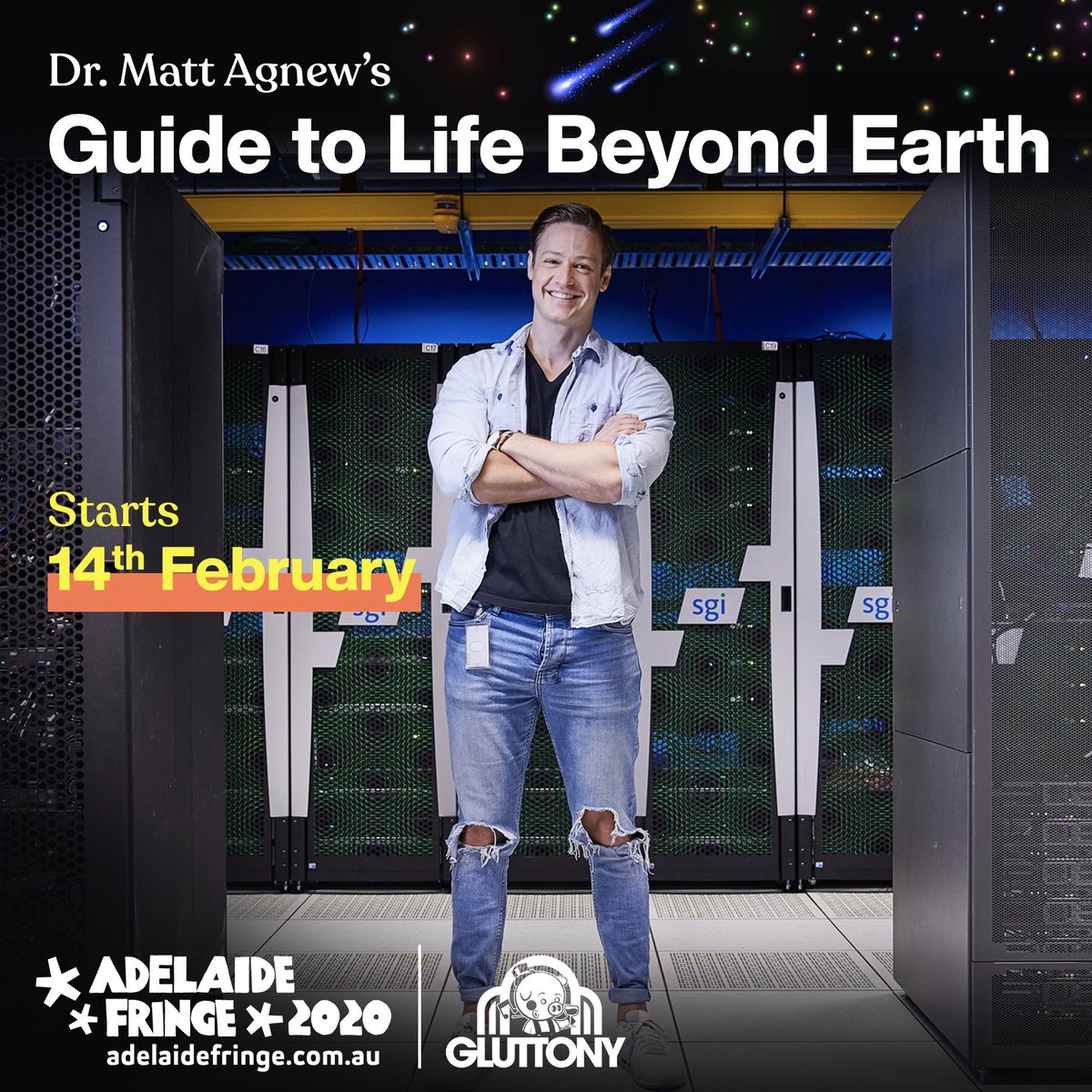 It’s on tonight!! Come along to my Fringe show, Dr Matt Agnew’s Guide to Life Beyond Earth at Adelaide Fringe. I’ll be chatting al things the Solar system, exoplanets and life! #adelaidefringe #gluttonyfringe