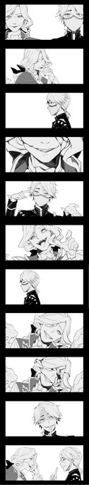 写納相关。和@YYY 合作的黑白棋手书,我负责绘画部分。 