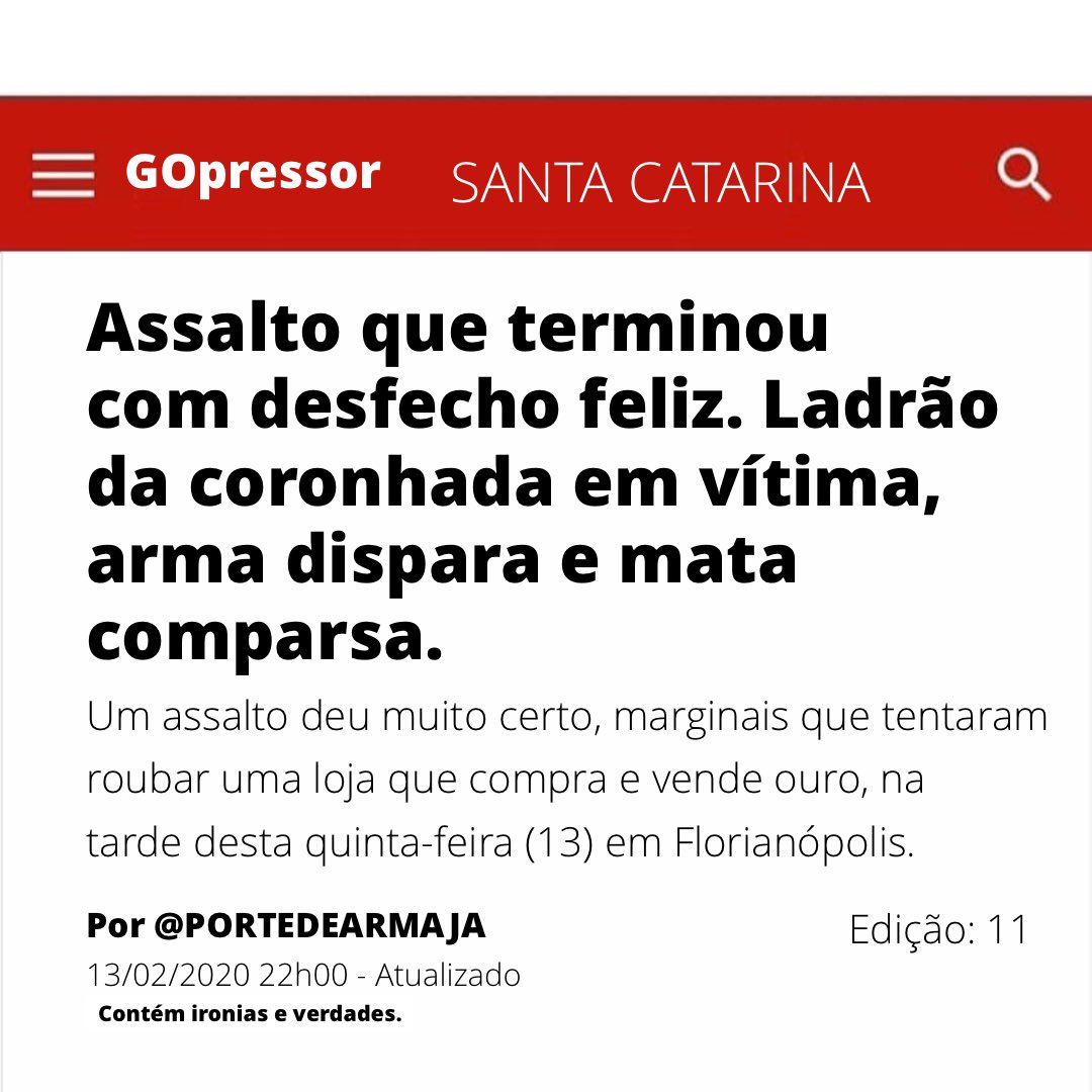 portedearmaja's tweet photo. Totalmente o inverso do G1, só na nossa página, hehehe. 
.
 #Portedearmaja #portedearma #pl3722 #legitimadefesa #legitimadefesa_br #gun #guns #policia #policiamilitar #policiacivil https://t.co/TBlCa6Xyth
