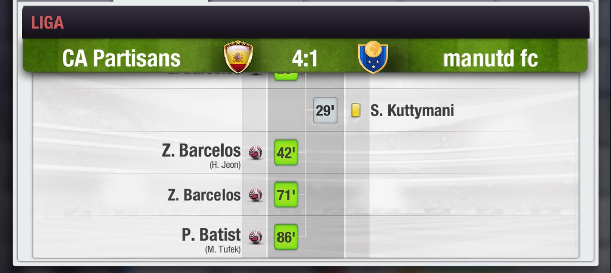 partisansfc's tweet photo. Imbatível na Liga vencemos mais uma.... @topeleven https://t.co/eQMZcEyphf