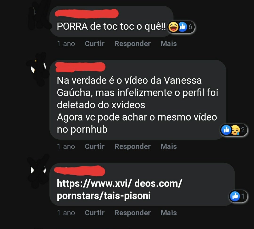 Manda o Link (+18) 🅙 on X: Depois de uma pesquisa cansativa descobrimos  que o vídeo foi publicado pela atriz, Vanessa Gaúcha, mas seu canal e o  vídeo foi deletado do xvideos.