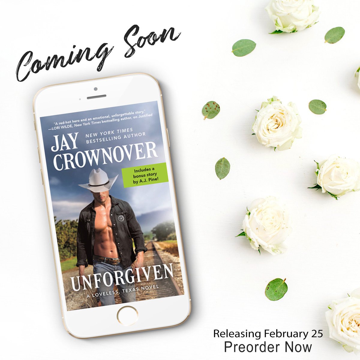 SassyBookLovers's tweet photo. ★★★ COMING FEBRUARY 25 ★★★ 

UNFORGIVEN by Jay Crownover releases soon! 

Pre-order your copy now: 
➜ Amazon: https://t.co/oHNOPrfG6N
➜ B&amp;N: https://t.co/UoQpLm0ns4
➜ Apple: https://t.co/koXERJvg1s
➜ Kobo:  https://t.co/A0hskWrFMn https://t.co/cXValHxxOx