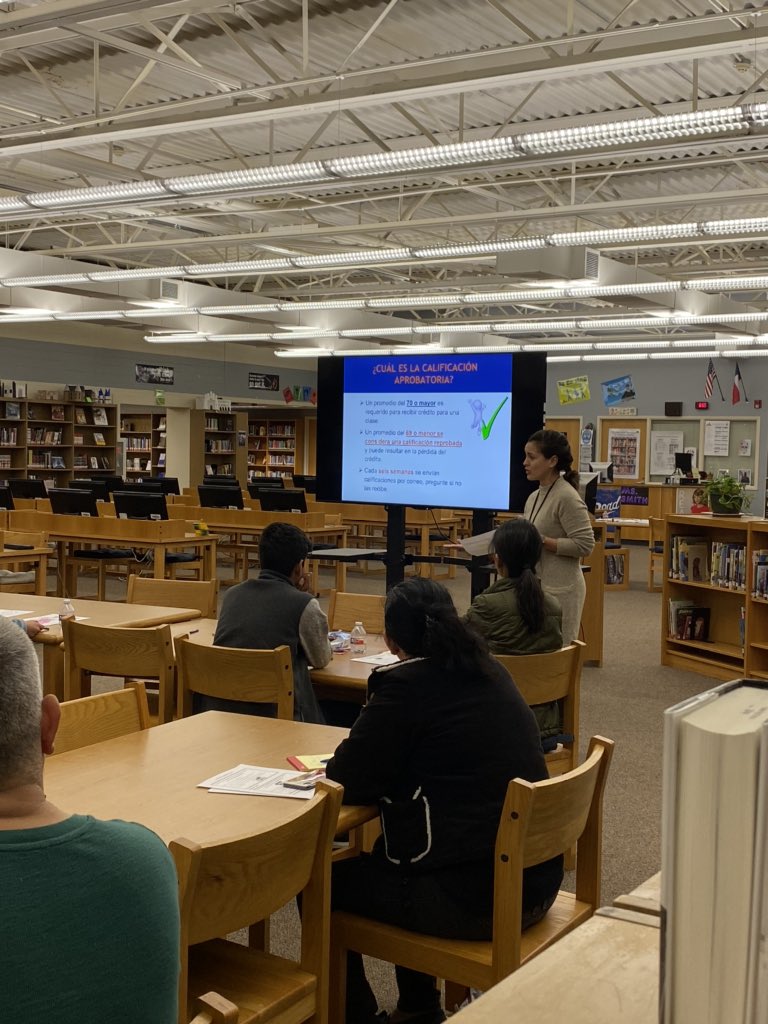 AISD_IWC's tweet photo. ELL student and parent workshop @TravisRebels was a success ! Thank you parents for participating. #austinisd #aisd @AISDMultilingue @aisdparents https://t.co/i2yzfvSbO5