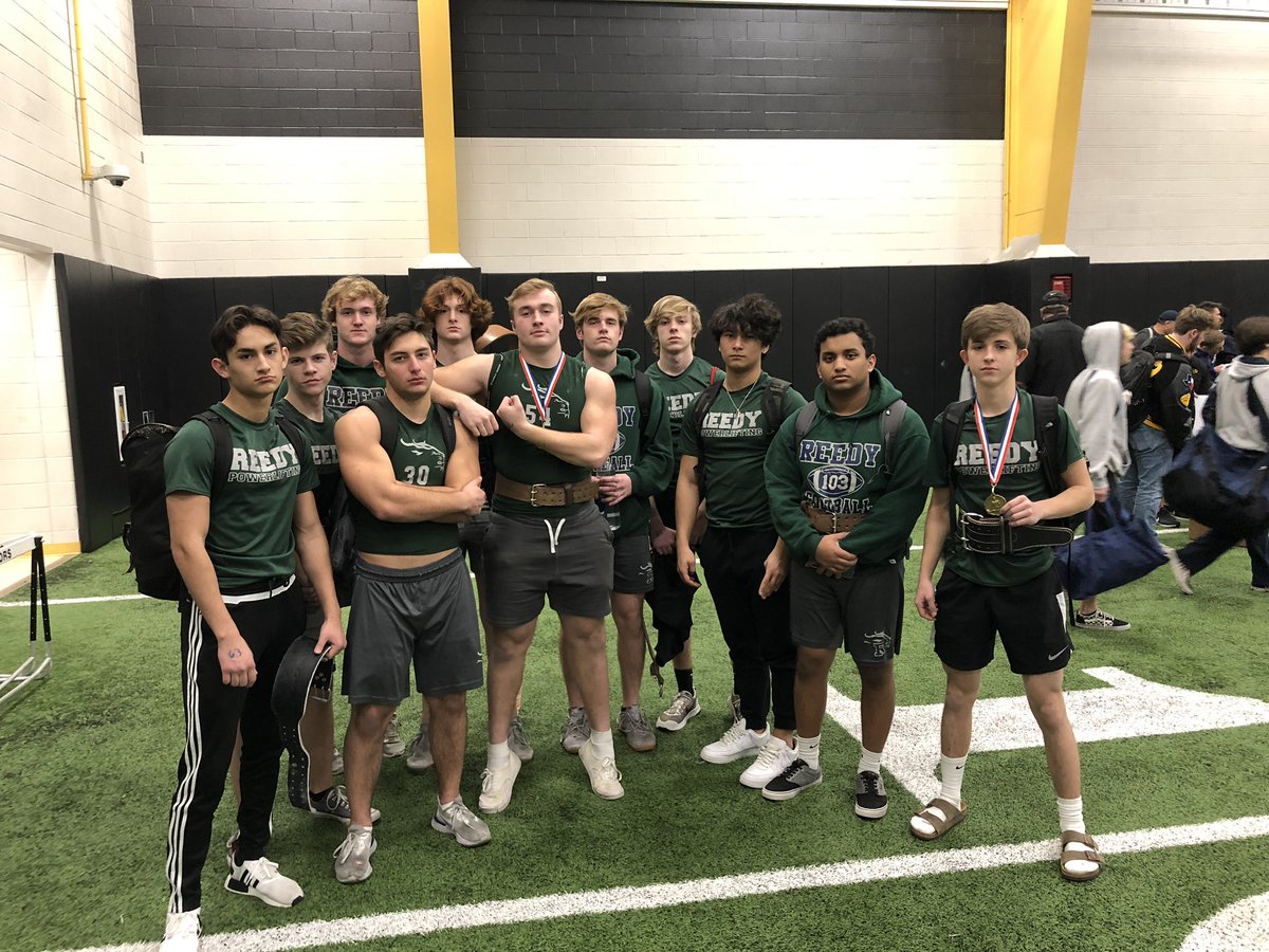coachnaron's tweet photo. Boys powerlifting had a great night at the Frisco ISD district meet. Hudson Halbert and Blake Erlewein both took 1st in the weight class! https://t.co/PivfzzRziZ