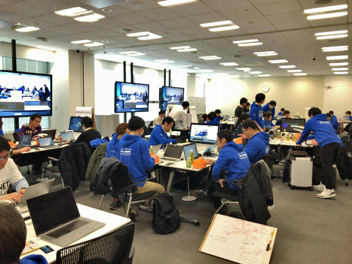 HirokoOkazaki's tweet image. Only 60 mins left ! Have a fun ! #DevNetHackathon in Tokyo