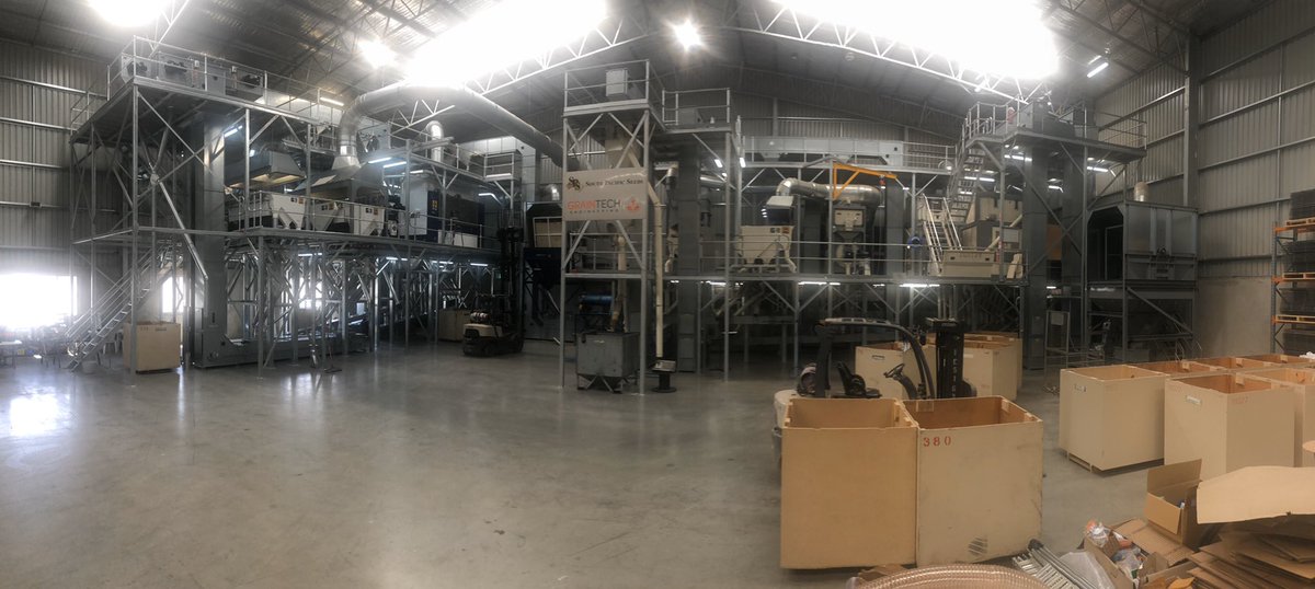 RandellGeorgina's tweet photo. Been a big week - second new cleaning line at SPS Naracoorte is now operational! #southpacificseeds #graintechengineering #qaelectrical #naracoorte #vegetableseed https://t.co/o8BSAwFlnn
