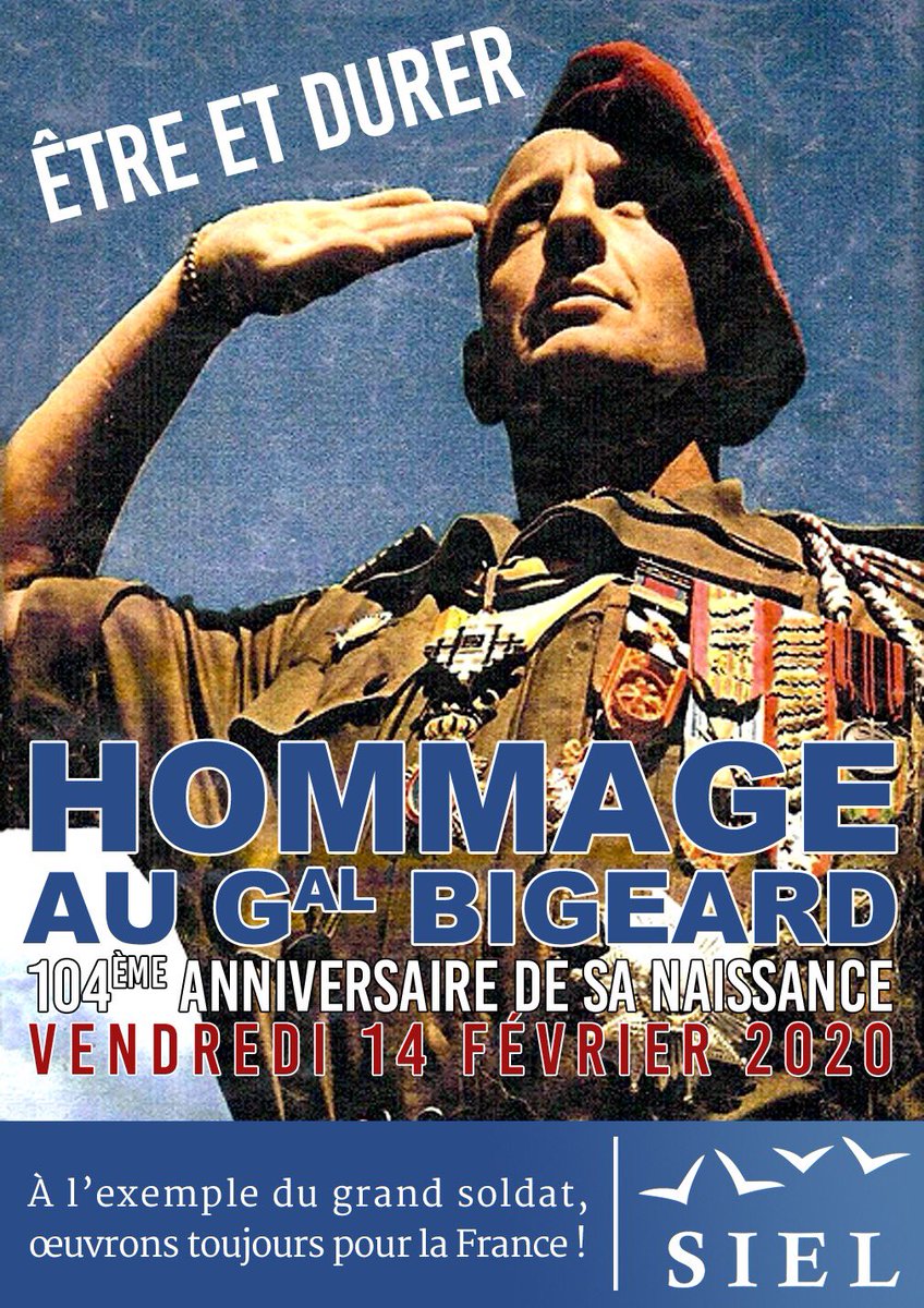 Servir la France, toujours.
Hommage au général Bigeard.